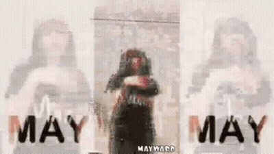 Girl With May Shirt GIF