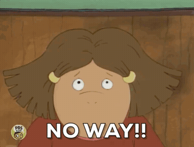 Girl With Mouth Open Saying No Way GIF