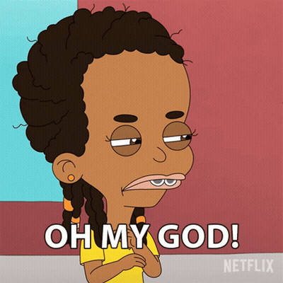Girl With Oh My God On Face GIF