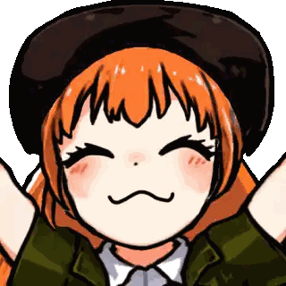 Girl With Orange Hair And Hat Sticker