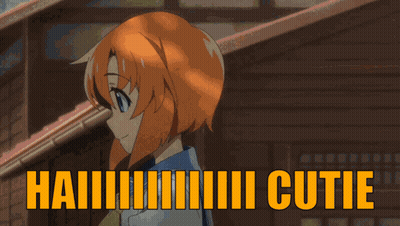 Girl With Orange Hair Saying Haiiiiii Cutie GIF