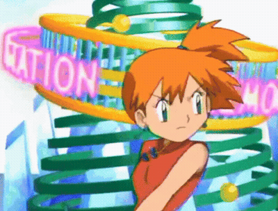 Girl With Orange Hair Standing By Station Sign GIF