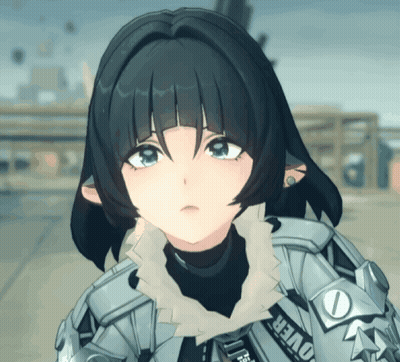 Girl With Over On Sleeve GIF
