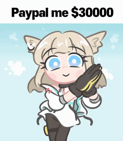 Girl With PayPal Me $30000 GIF