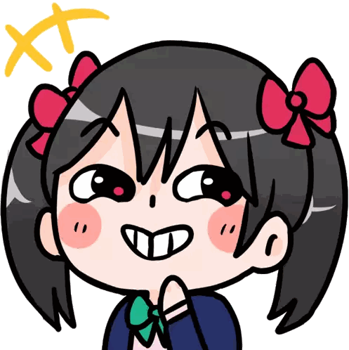Girl With Pigtails And Bow Sticker