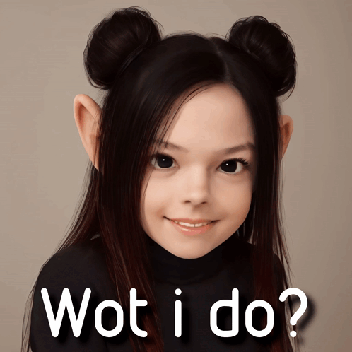 Girl With Pigtails And Wot I Do GIF