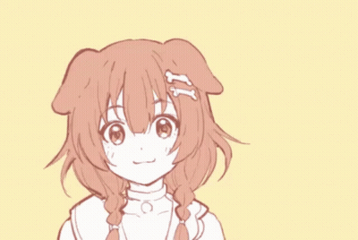 Girl With Pigtails Making Funny Face GIF