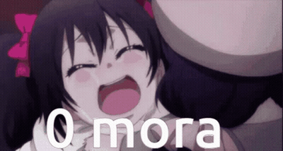 Girl With Pink Bow Crying Saying Mora GIF
