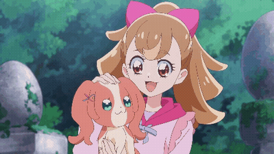 Girl With Pink Bow Holding Dog