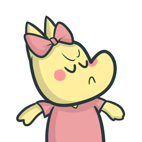 Girl With Pink Bow Sticker