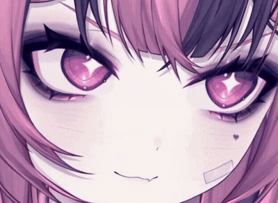 Girl With Pink Eyes GIF