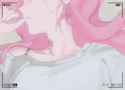 Girl With Pink Hair GIF