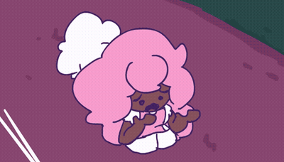 Girl With Pink Hair And Arms Outstretched GIF
