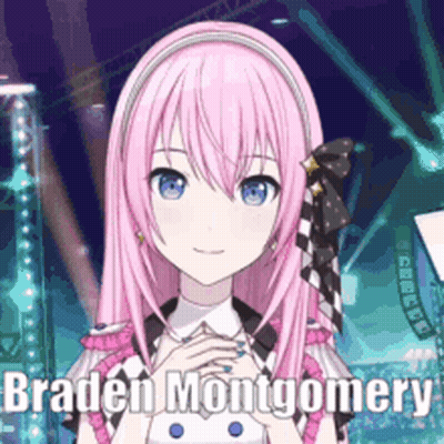Girl With Pink Hair and Blue Eyes Says Braden Montgomery