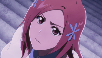 Girl With Pink Hair and Blue Flower