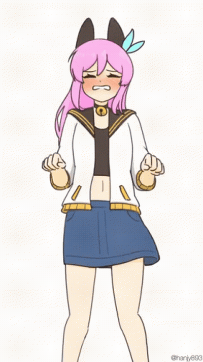 Girl With Pink Hair And Choker GIF