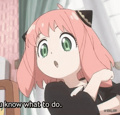 Girl With Pink Hair And Green Eyes Says I Know What To Do GIF