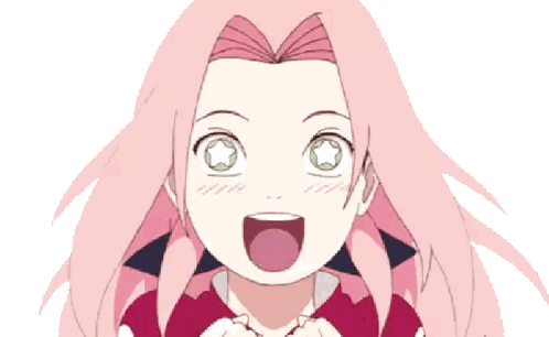 Girl With Pink Hair And Green Eyes Sticker