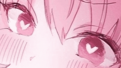 Girl With Pink Hair And Pink Eyes GIF