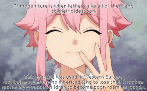 Girl With Pink Hair And Primogeniture GIF