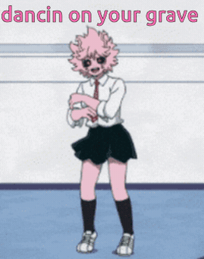Girl With Pink Hair Dancing Dancin On Your Grave GIF