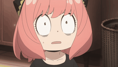 Girl With Pink Hair Holding Magnifying Glass GIF