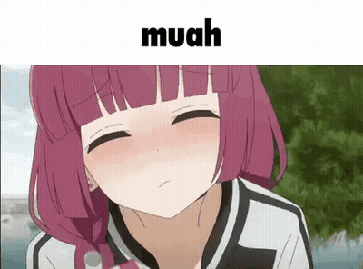 Girl With Pink Hair Making A Face GIF