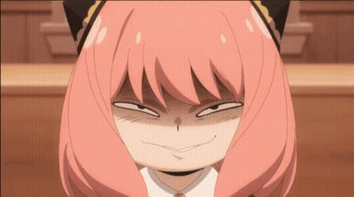 Girl with Pink Hair Making Angry Face