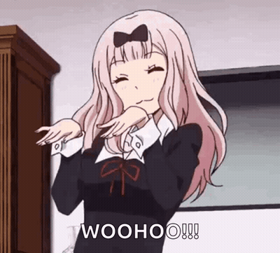 Girl With Pink Hair Making Funny Face GIF