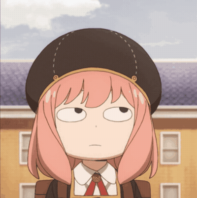 Girl With Pink Hair Making Funny Face GIF