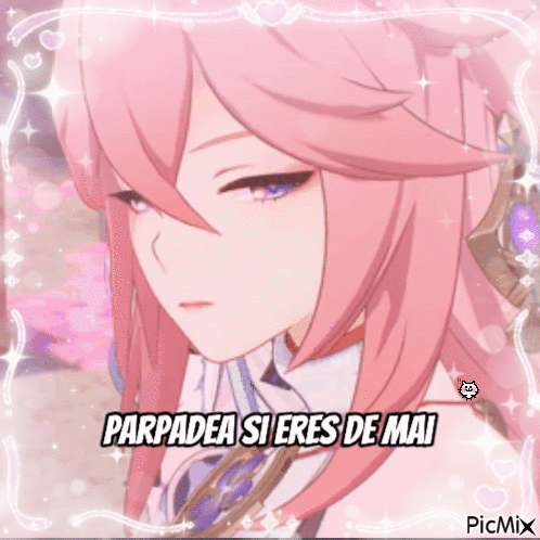 Girl With Pink Hair Parpadea Si Eres De Mai GIF