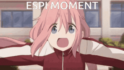 Girl With Pink Hair Reading Manga In Library GIF