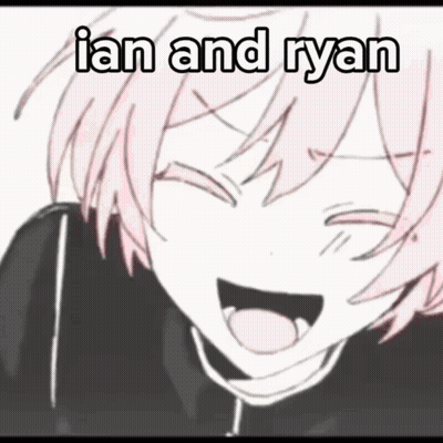 Girl With Pink Hair Saying Ian And Ryan GIF