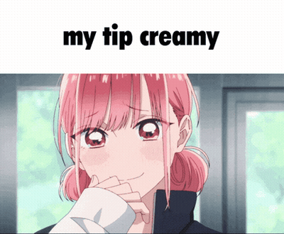Girl With Pink Hair Saying My Tip Creamy GIF