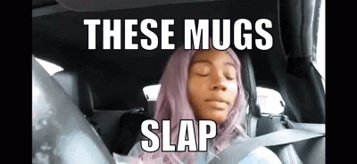 Girl With Pink Hair Sitting In Car GIF