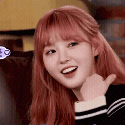 Girl With Pink Hair Smiling And Thumbs Up GIF
