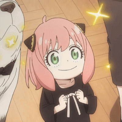 Girl With Pink Hair Smiling With Dog GIF
