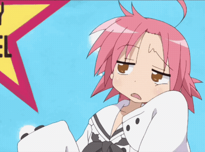 Girl With Pink Hair Standing In Front Of Yellow Sign Saying Y El GIF