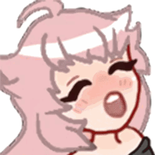 Girl With Pink Hair Sticker