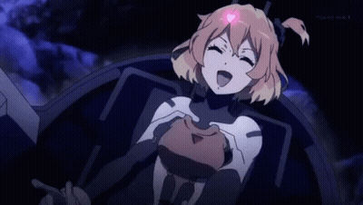 Girl With Pink Heart On Head Giving Middle Finger GIF