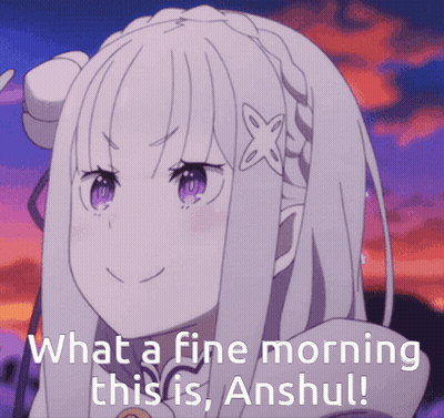 Girl With Purple Eyes Smiling What a Fine Morning