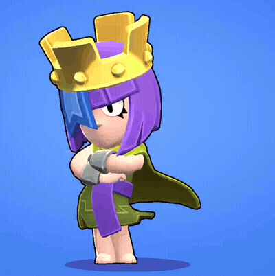 Girl With Purple Hair And Crown GIF