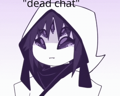 Girl With Purple Hair And Dead Chat Hoodie GIF