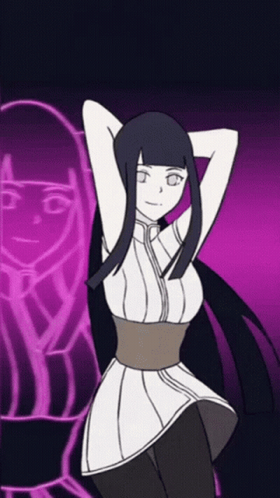 Girl With Purple Hair And Pink Hoodie GIF