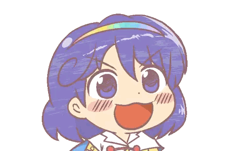 Girl With Purple Hair And Rainbow Headband Sticker
