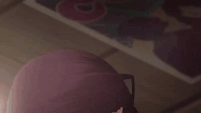 Girl With Purple Hair Crying GIF