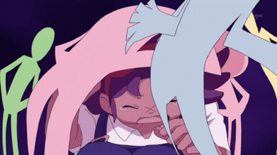Girl With Purple Hair Crying GIF