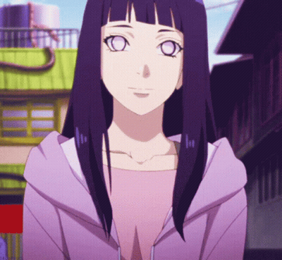 Girl With Purple Hair In Pink Hoodie GIF