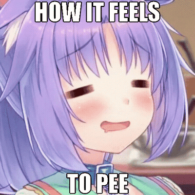 Girl With Purple Hair Making Funny Face GIF