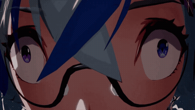 Girl With Purple Hair Named Cami GIF